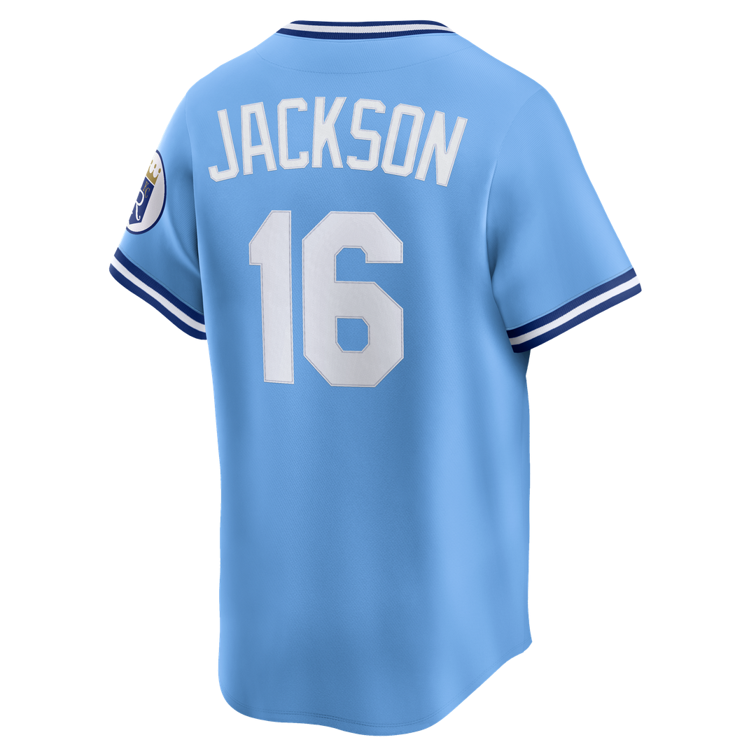Kansas City Royals Bo Jackson Throwback Cooperstown Limited Jersey | Light Blue