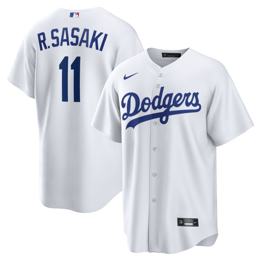 Los Angeles Dodgers Rōki Sasaki Replica Jersey | White