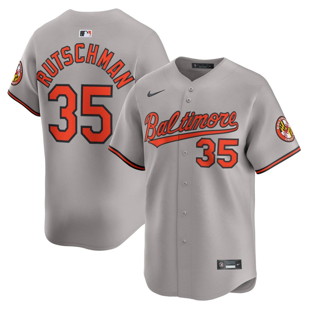 Baltimore Orioles Adley Rutschman Road Limited Jersey | Gray