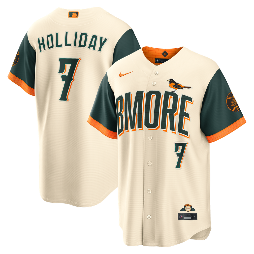 Baltimore Orioles Jackson Holliday 2026 City Connect Stadium Jersey | Cream