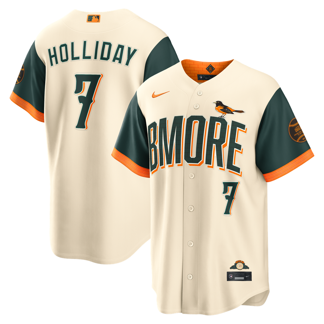 Baltimore Orioles Jackson Holliday 2026 City Connect Stadium Jersey | Cream