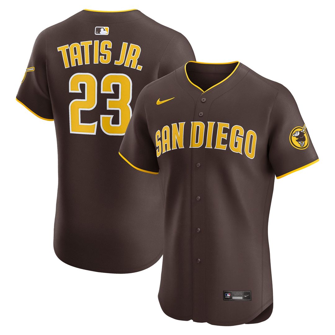 San Diego Padres Fernando Tatis Jr. Road Elite Jersey | Brown