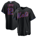 New York Mets Francisco Lindor Alternate Replica Jersey | Black