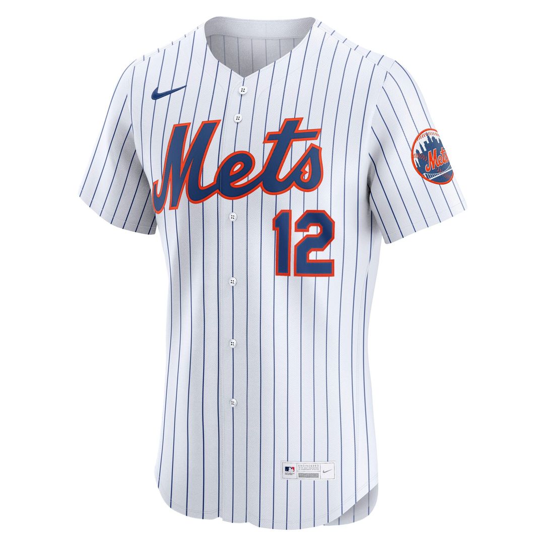 New York Mets Francisco Lindor Home Elite Jersey | White