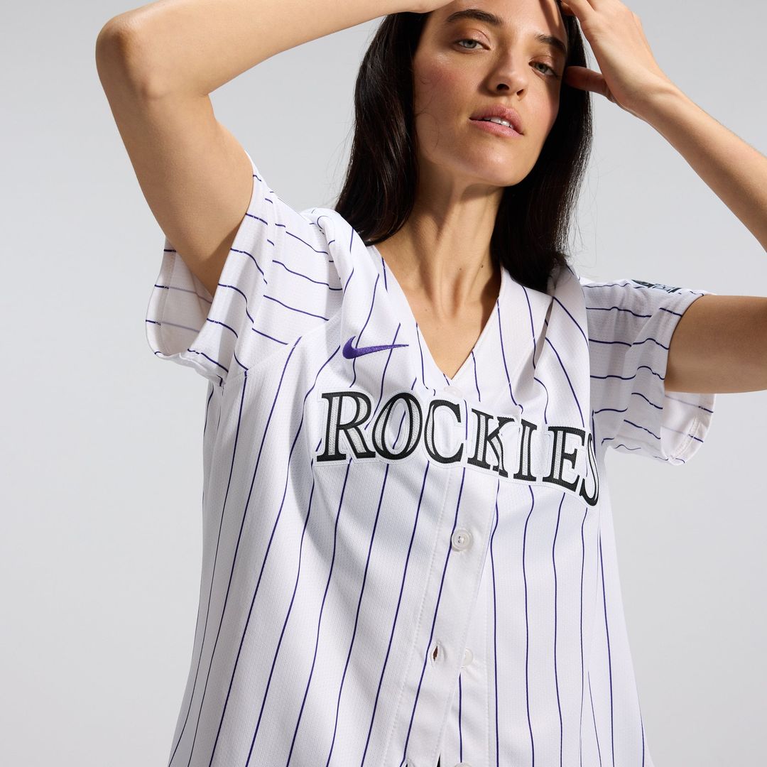 Colorado Rockies Women's Home Limited Jersey | White