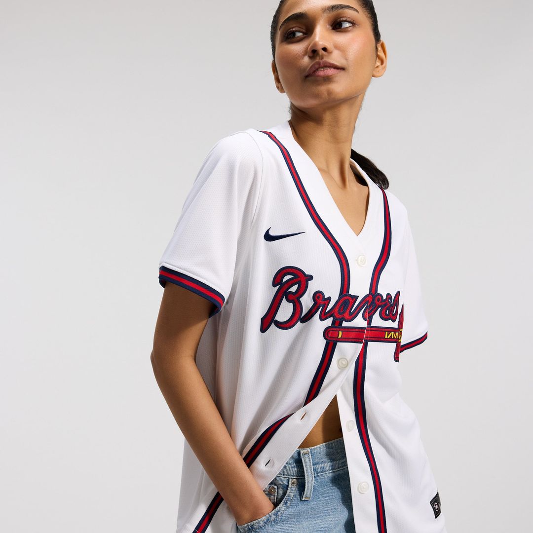 Atlanta Braves Home Women's Limited Jersey | White