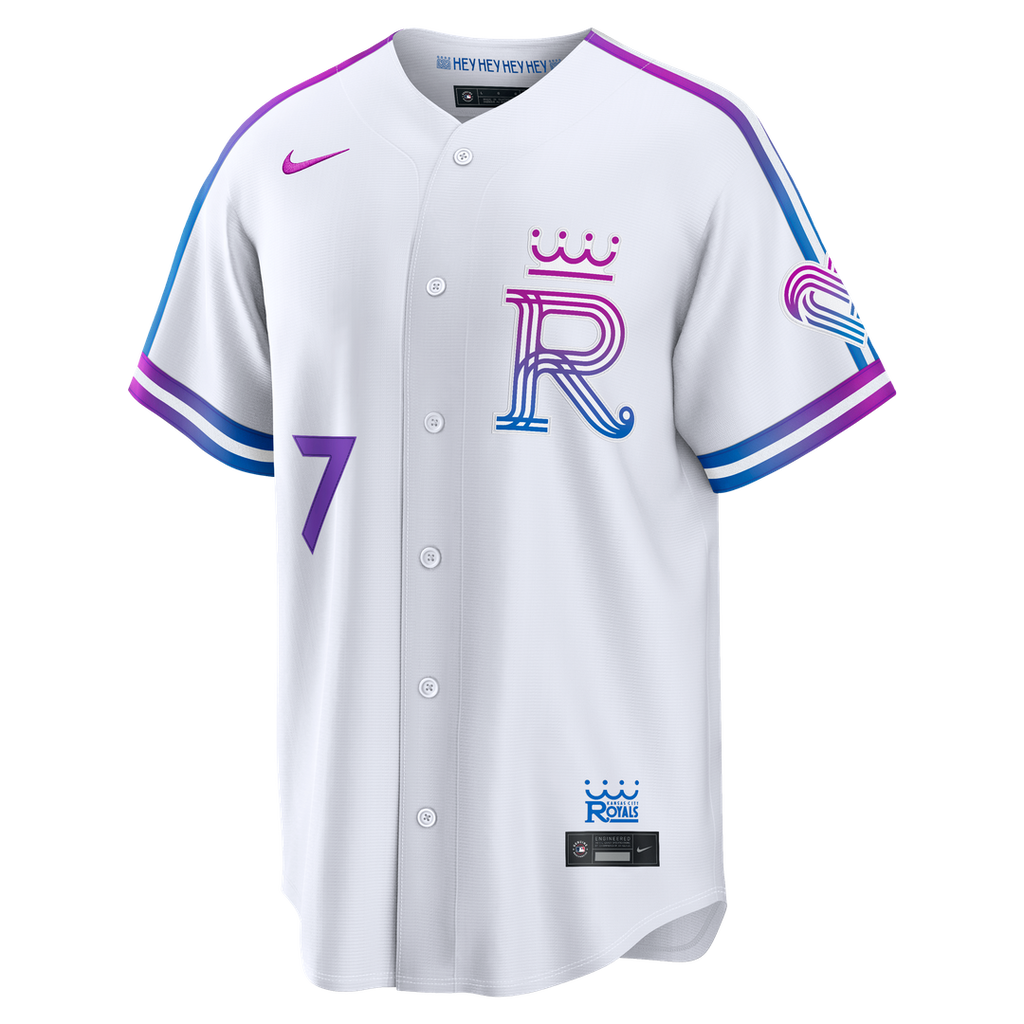 Kansas City Royals Bobby Witt Jr. 2026 City Connect Stadium Jersey | White