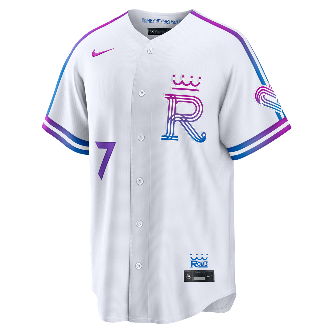 Kansas City Royals Bobby Witt Jr. 2026 City Connect Stadium Jersey | White