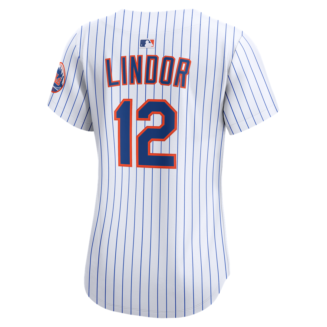 New York Mets Francisco Lindor Women's Home Limited Jersey | White