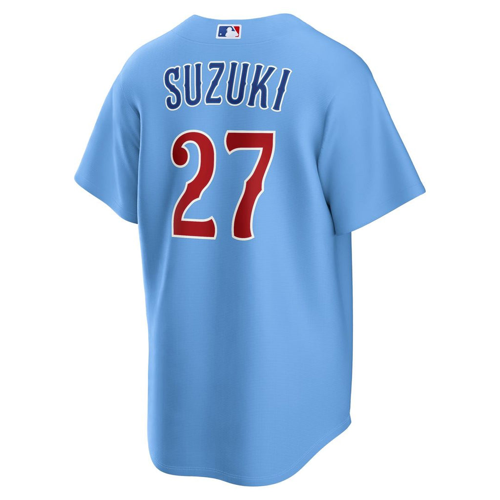 Chicago Cubs Seiya Suzuki Alternate Replica Jersey | Light Blue