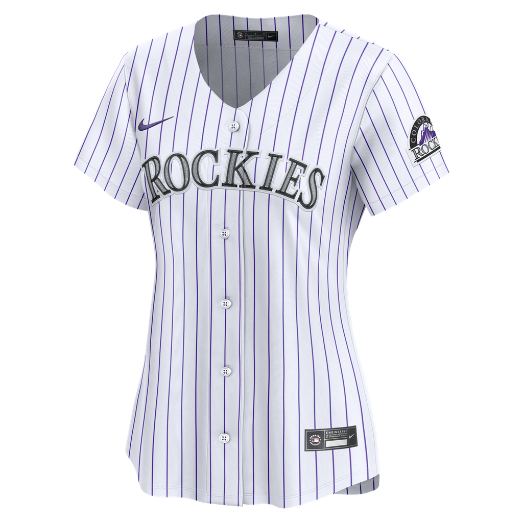 Colorado Rockies Women's Home Limited Jersey | White