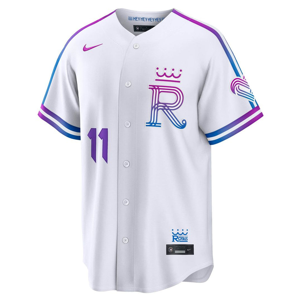 Kansas City Royals Maikel Garcia 2026 City Connect Stadium Jersey | White