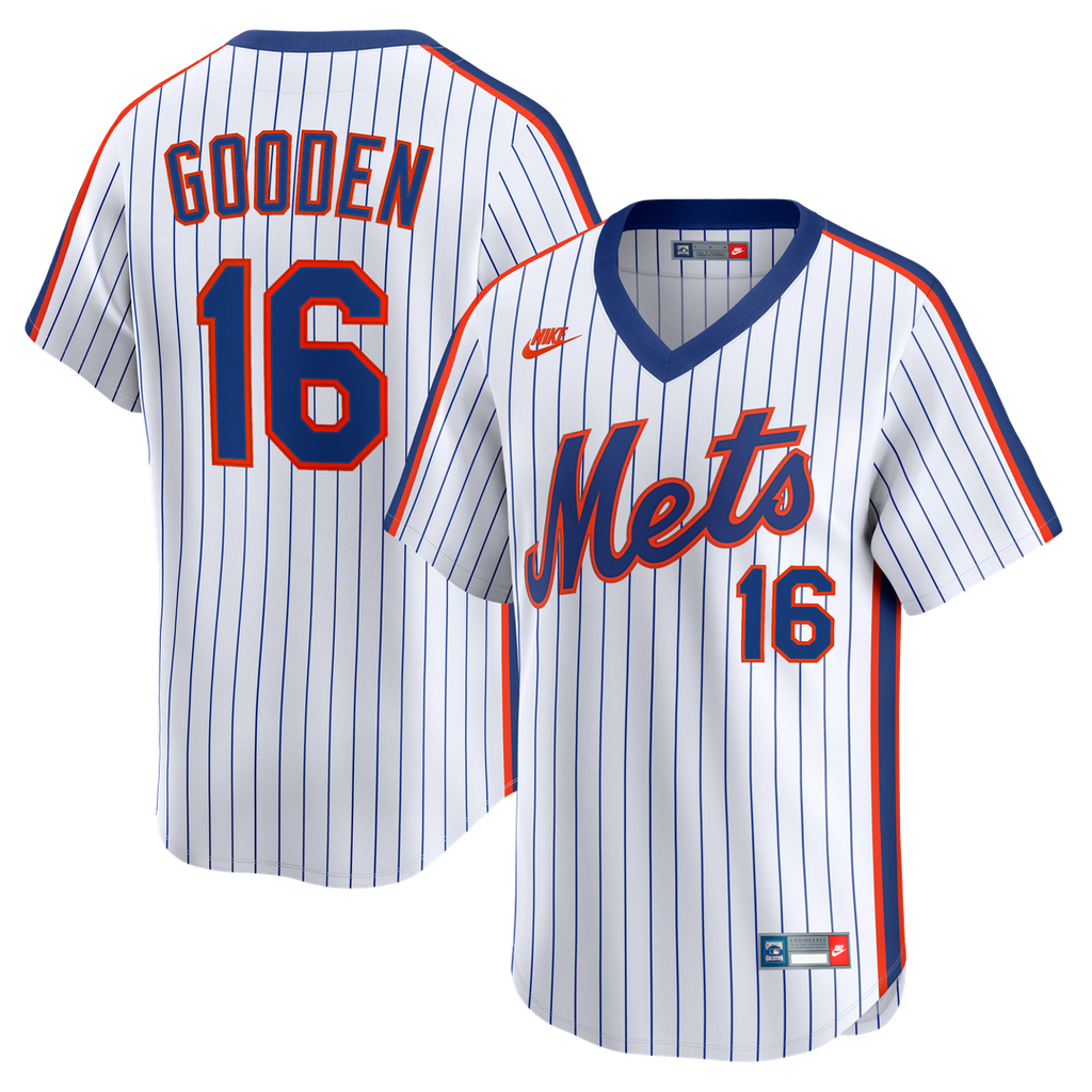 New York Mets Dwight Gooden Cooperstown Limited Jersey | White