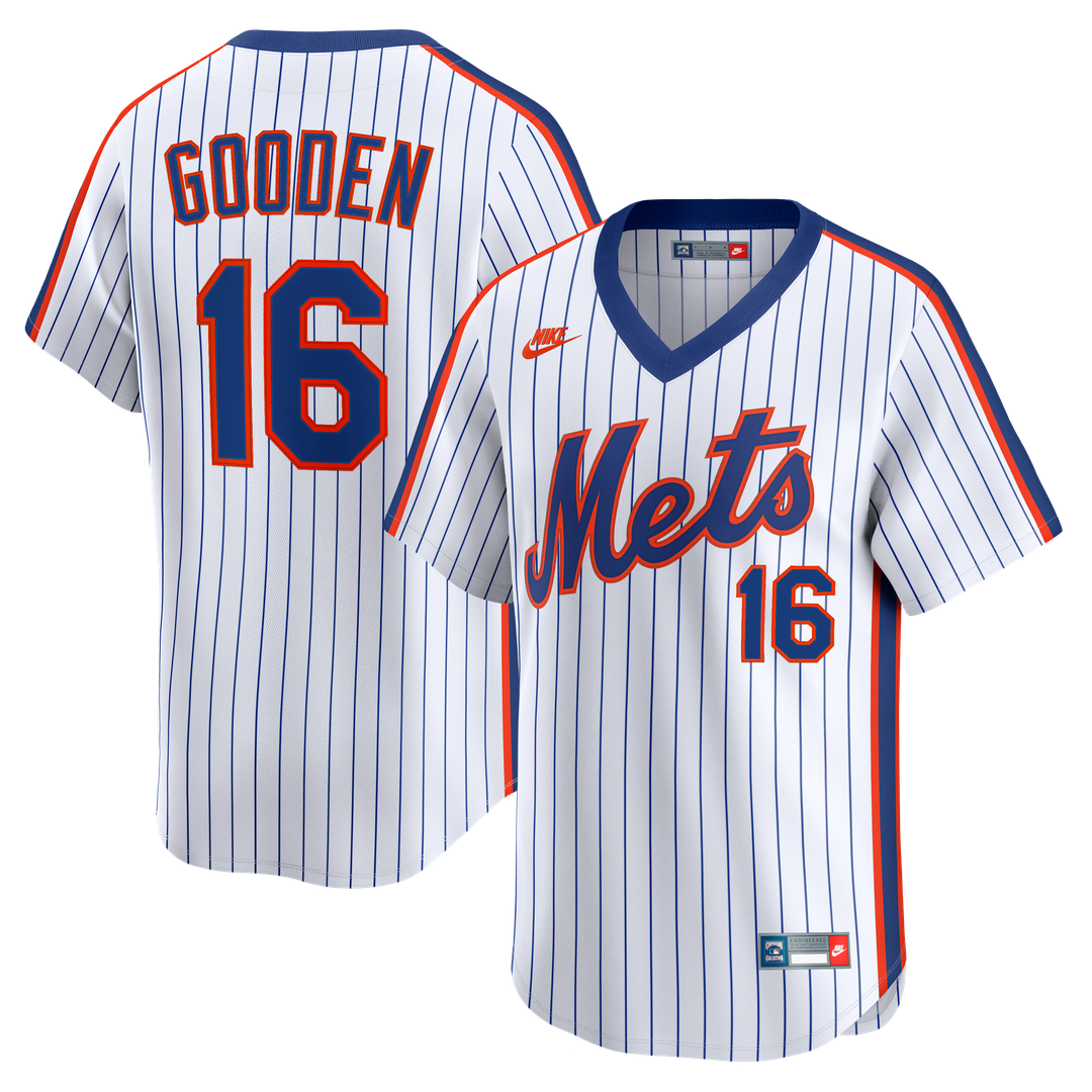 New York Mets Dwight Gooden Cooperstown Limited Jersey | White