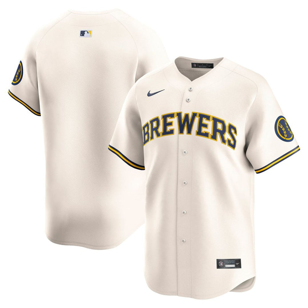 Milwaukee Brewers Home Limited Jersey | Cream