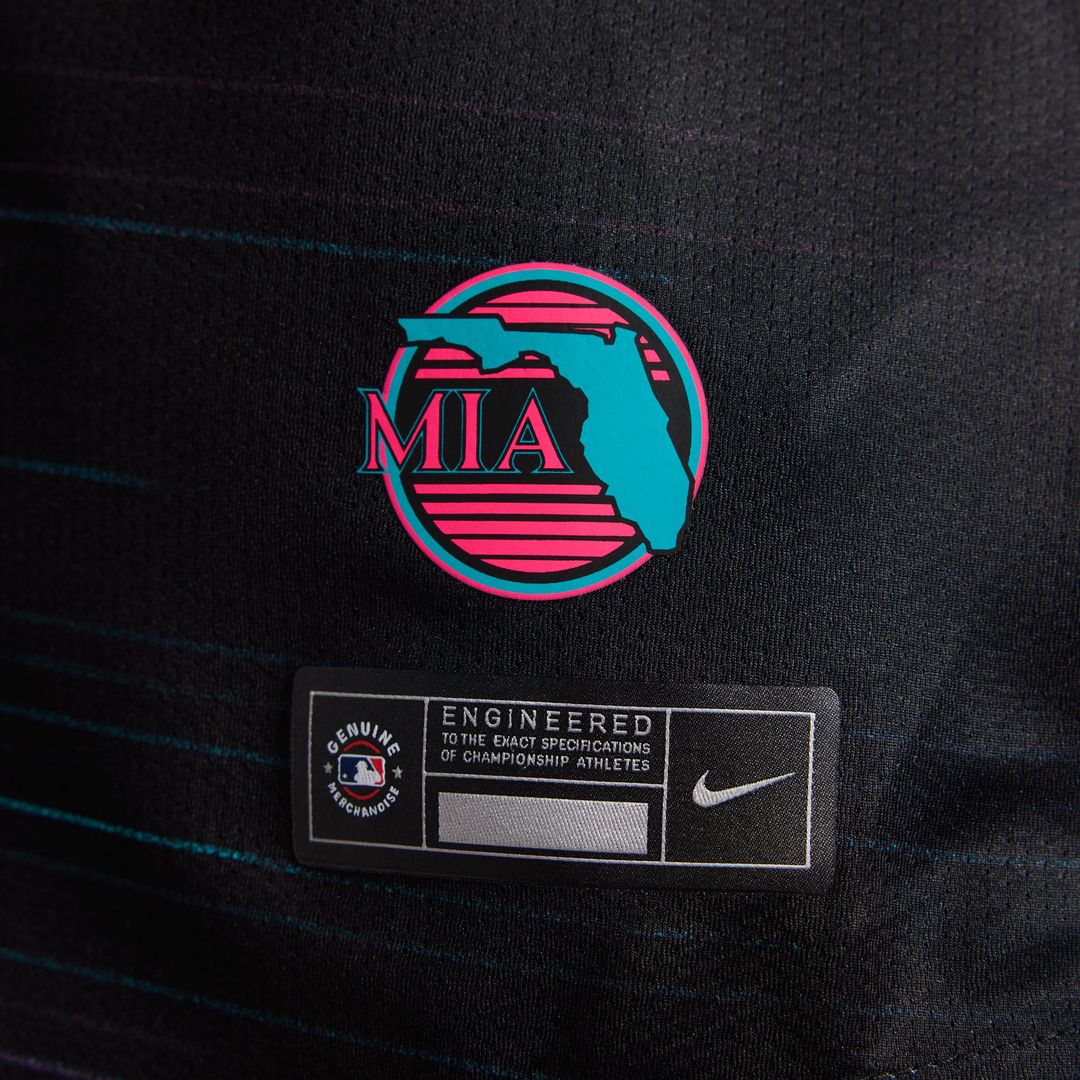 Miami Marlins Women's 2025 City Connect Limited Jersey | Black