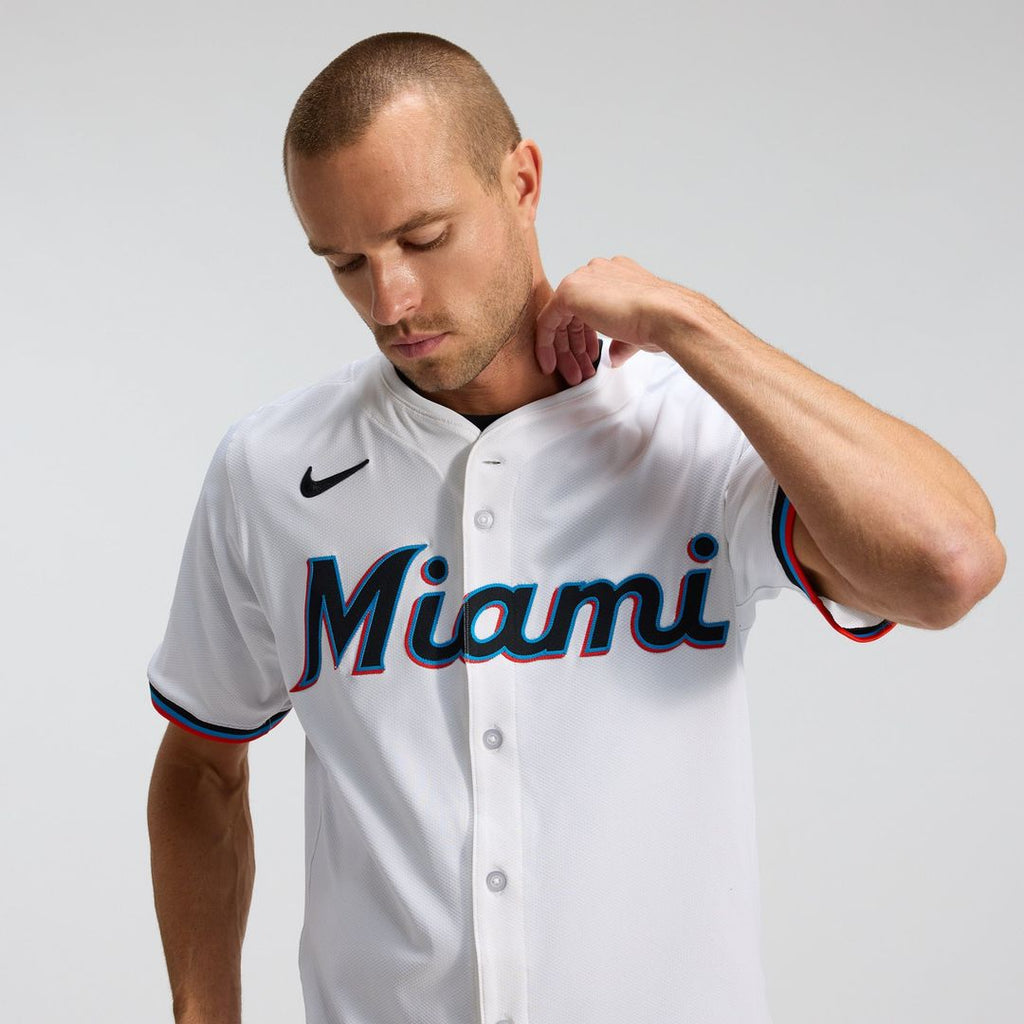 Miami Marlins Home Elite Jersey | White