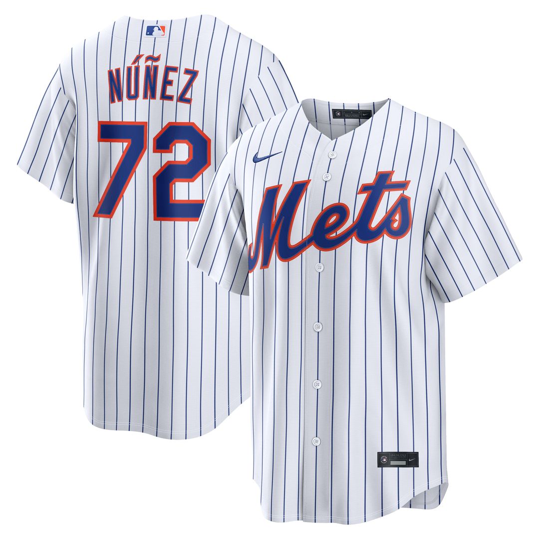 New York Mets Dedniel Núñez Home Replica Jersey | White