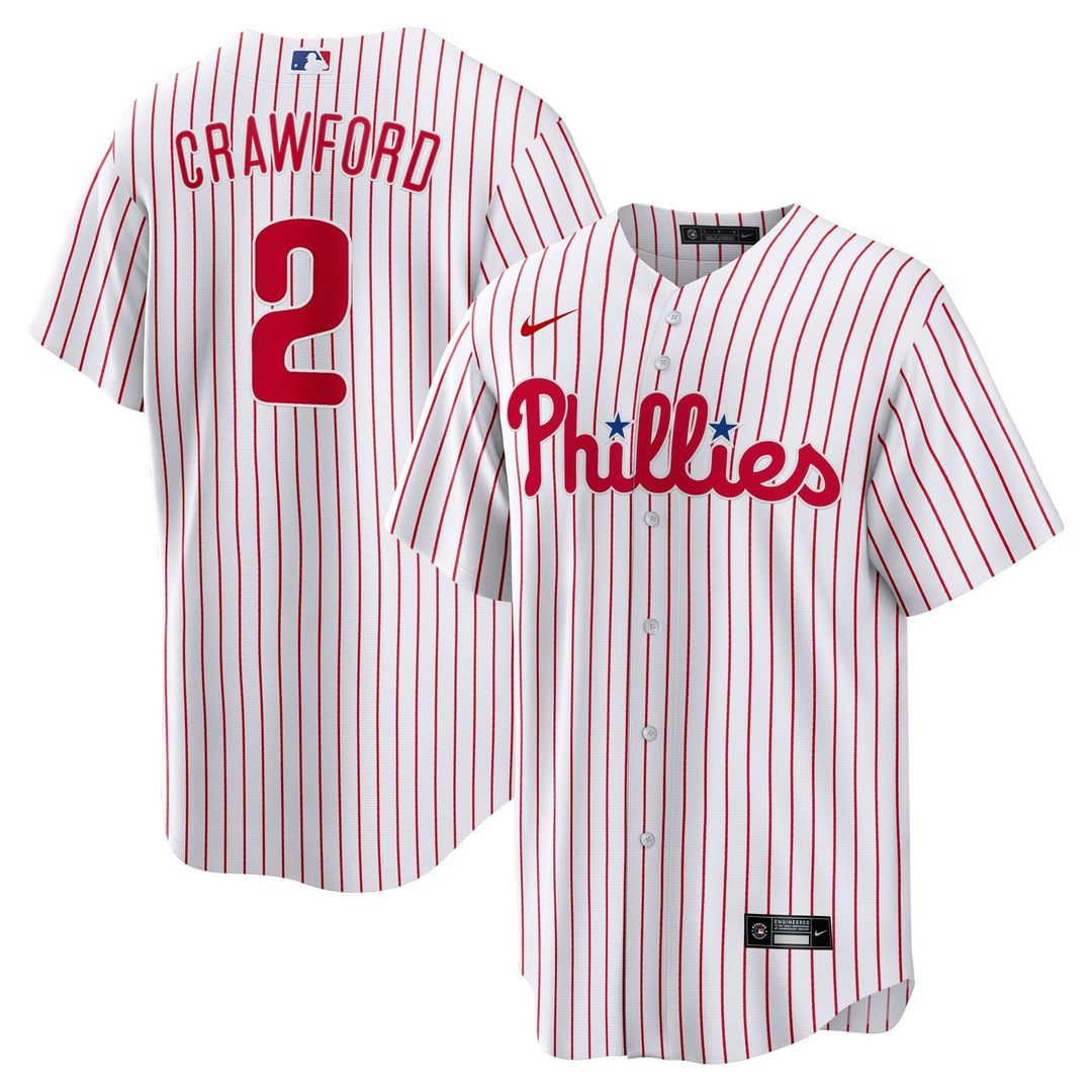 Philadelphia Phillies Justin Crawford Home Replica Jersey | White