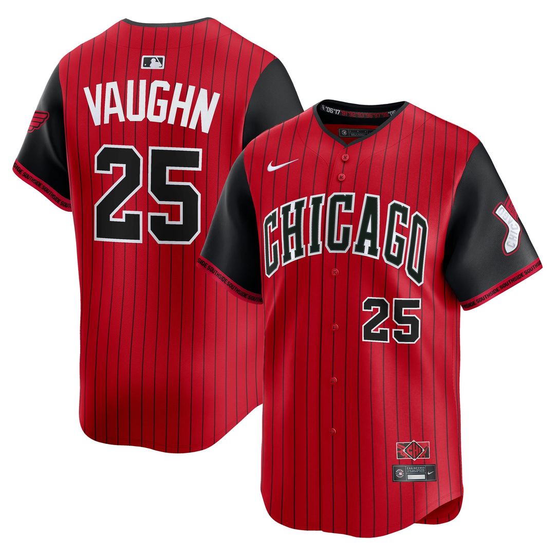 Chicago White Sox Andrew Vaughn 2025 City Connect Limited Jersey | Red/Black