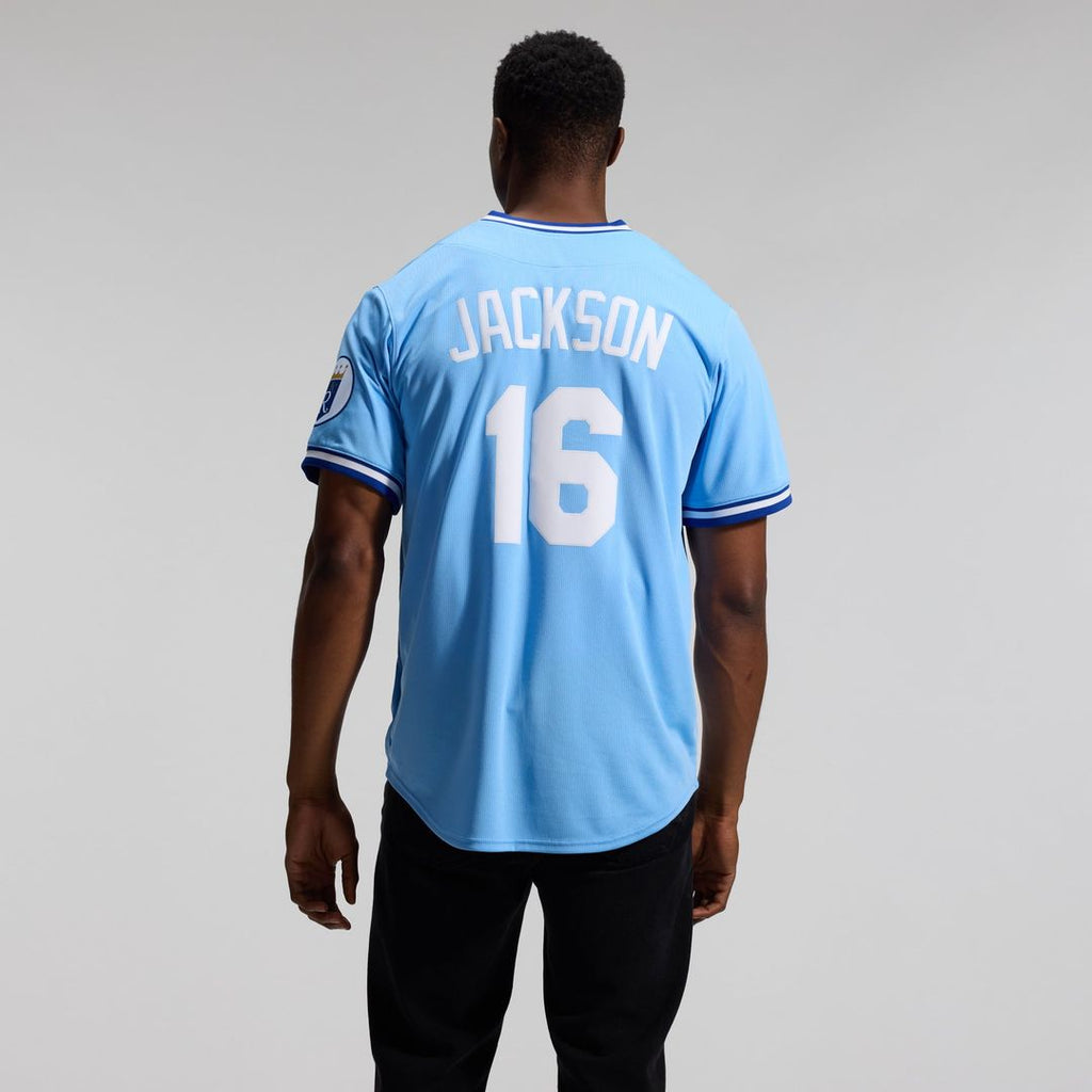 Kansas City Royals Bo Jackson Throwback Cooperstown Limited Jersey | Light Blue