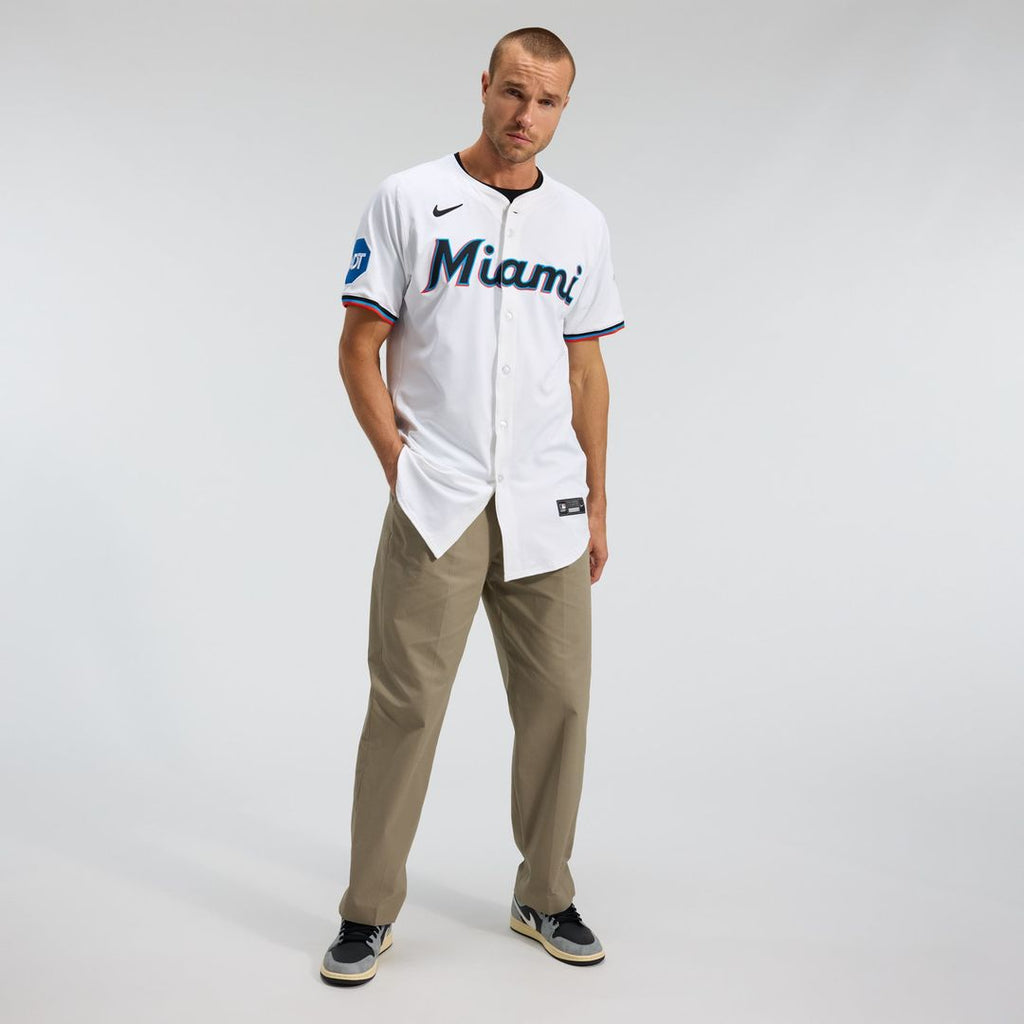 Miami Marlins Home Elite Jersey | White
