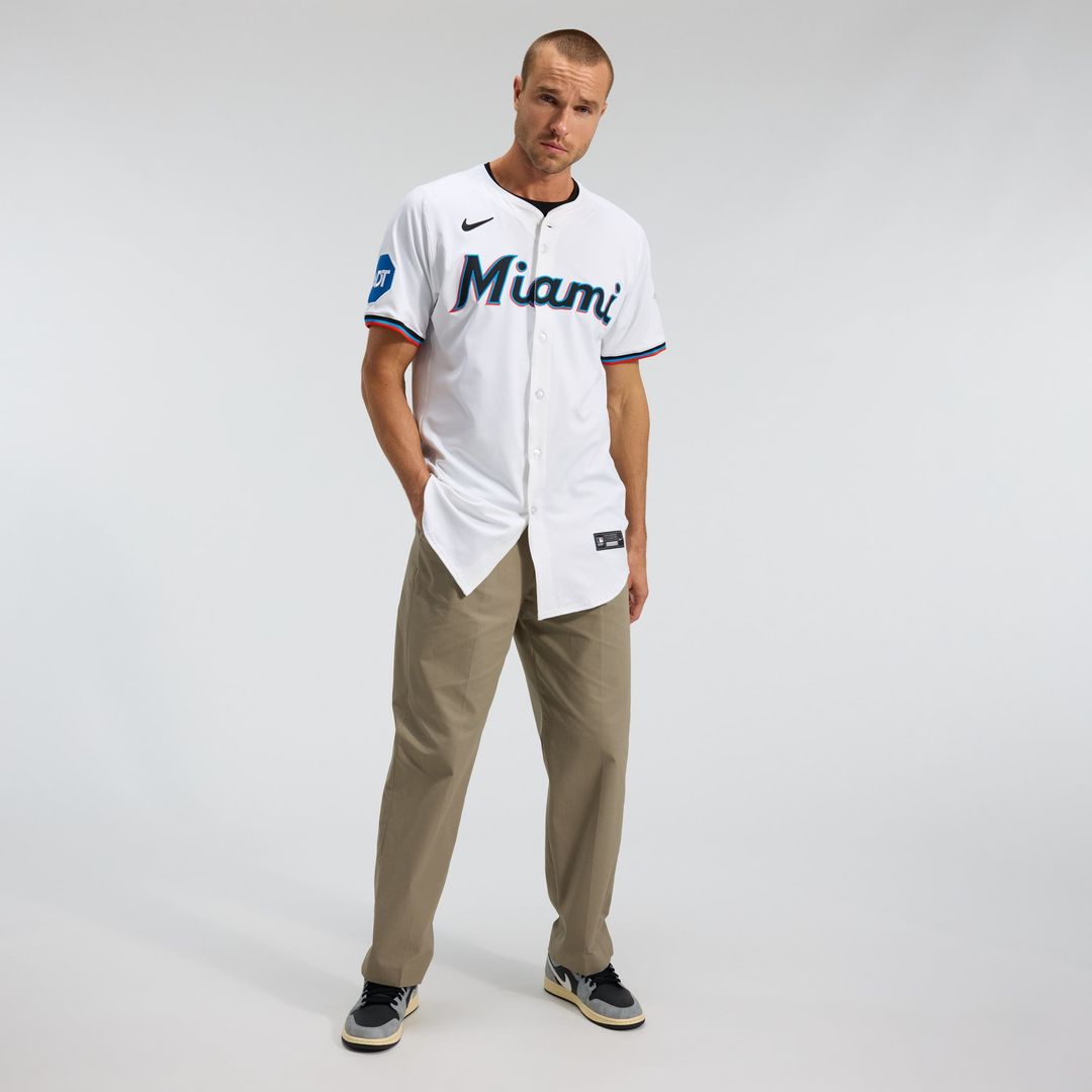 Miami Marlins Home Elite Jersey | White