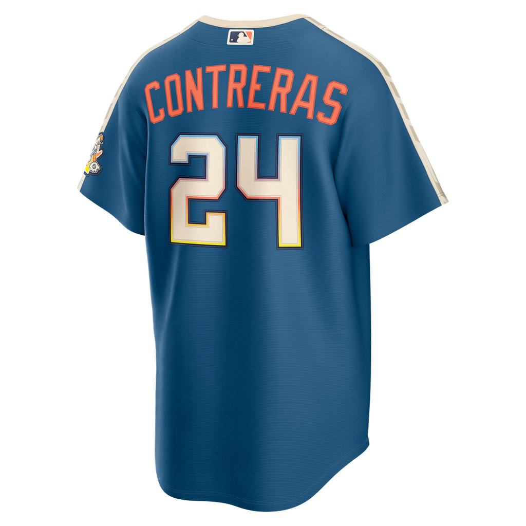 Milwaukee Brewers William Contreras 2026 City Connect Stadium Jersey | Mineral Blue