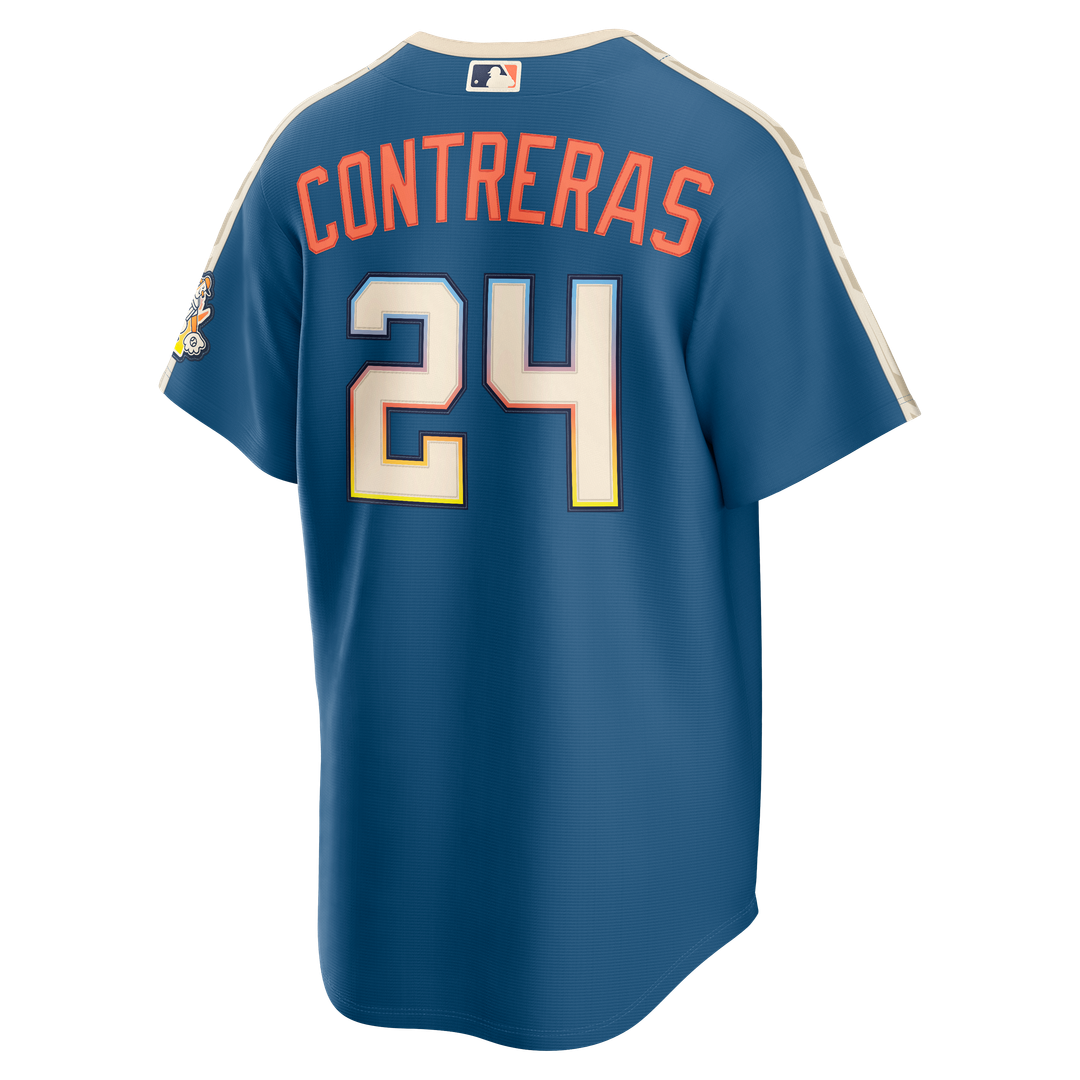 Milwaukee Brewers William Contreras 2026 City Connect Stadium Jersey | Mineral Blue