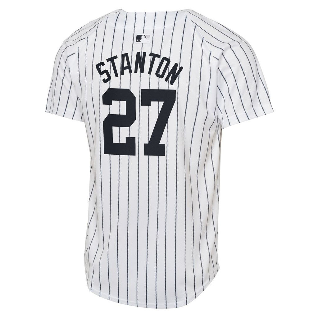 New York Yankees Giancarlo Stanton Youth Home Limited Jersey | White