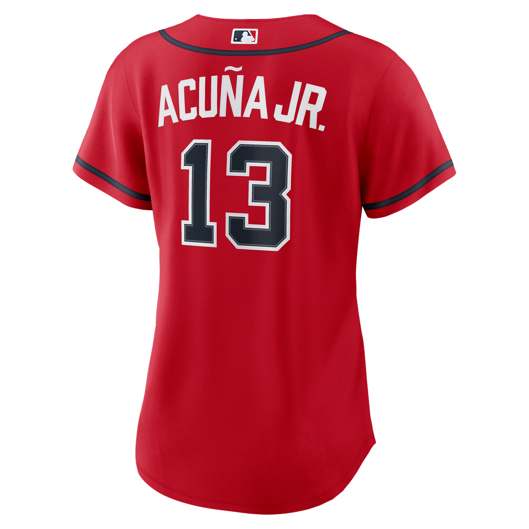 Atlanta Braves Ronald Acuña Jr. Women's Alternate Replica Jersey | Navy