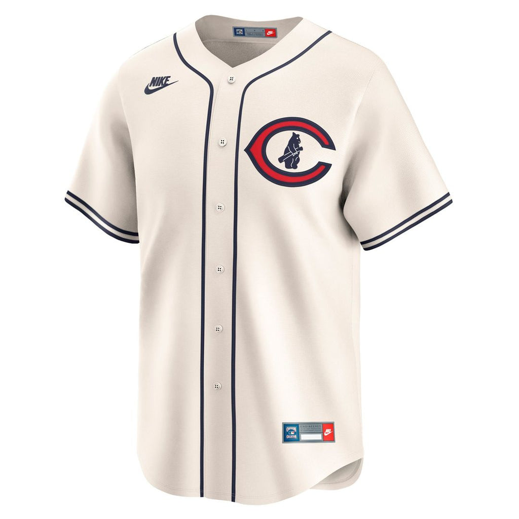 Chicago Cubs Seiya Suzuki Throwback Cooperstown Limited Jersey | Cream