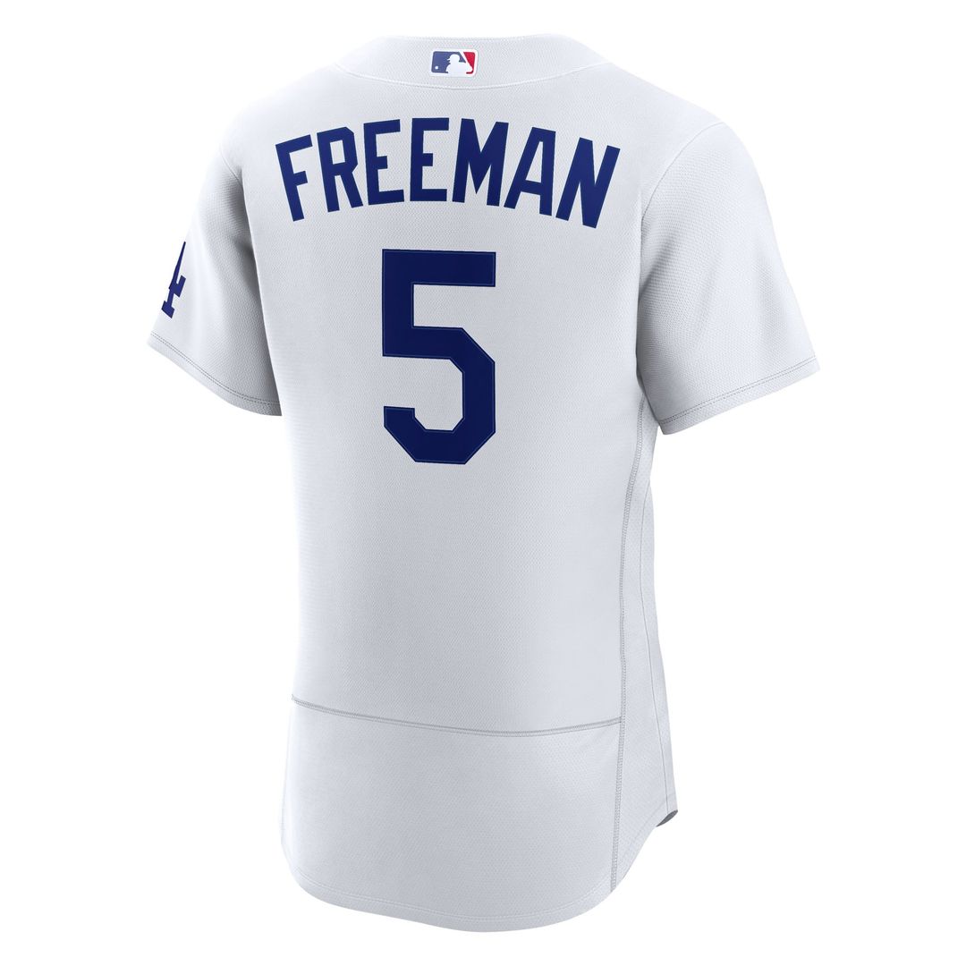 Los Angeles Dodgers Freddie Freeman Home Authentic Jersey | White