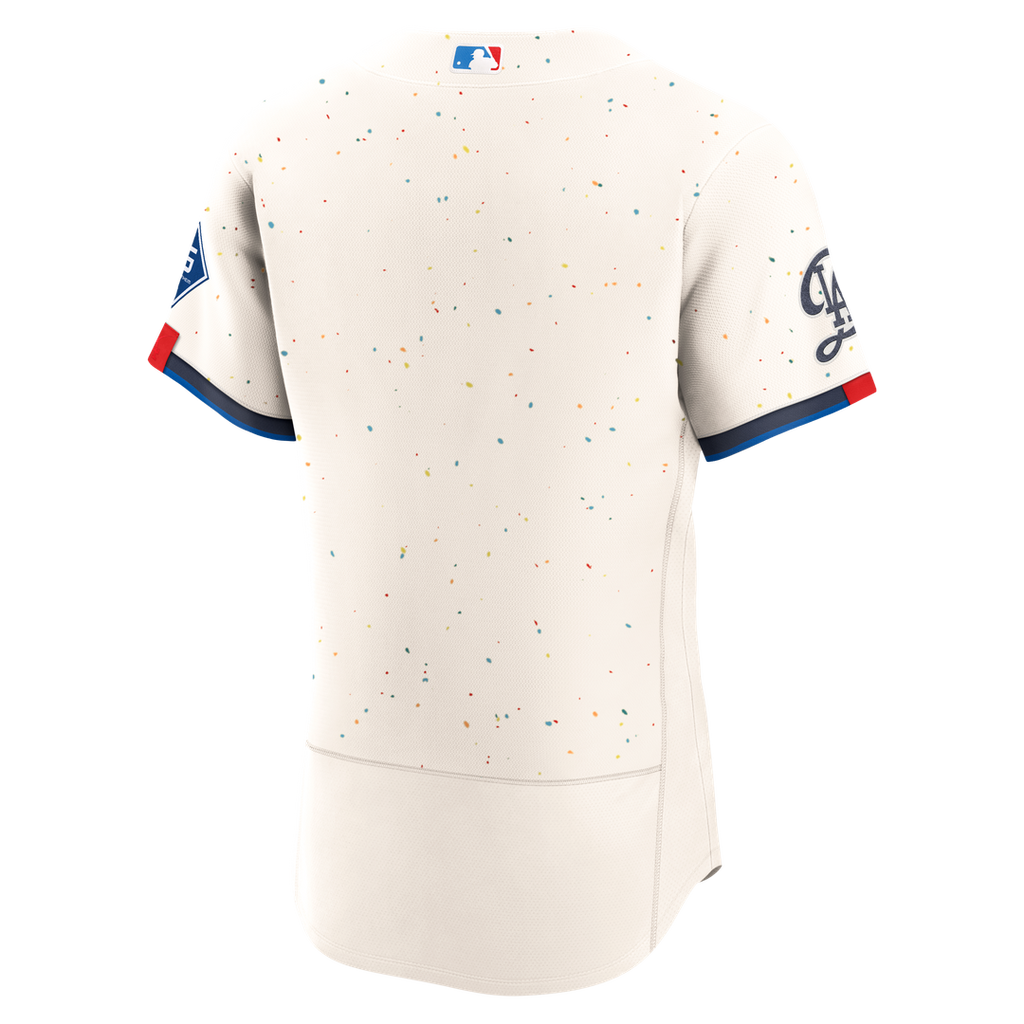 Los Angeles Dodgers City Connect Authentic Sponsor Patch Jersey | Cream