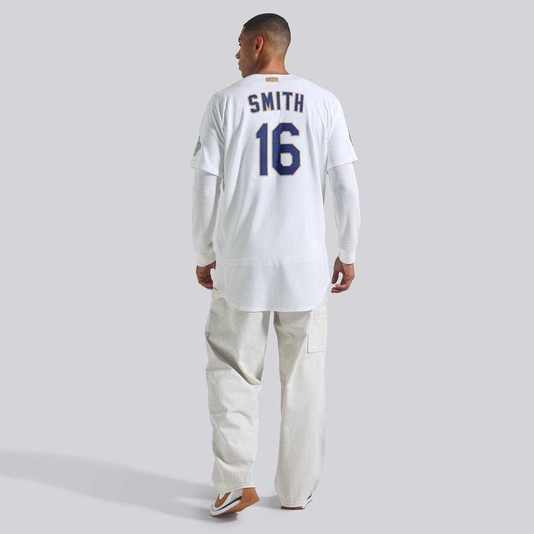 Los Angeles Dodgers Will Smith 2026 Gold Collection Authentic Jersey | White