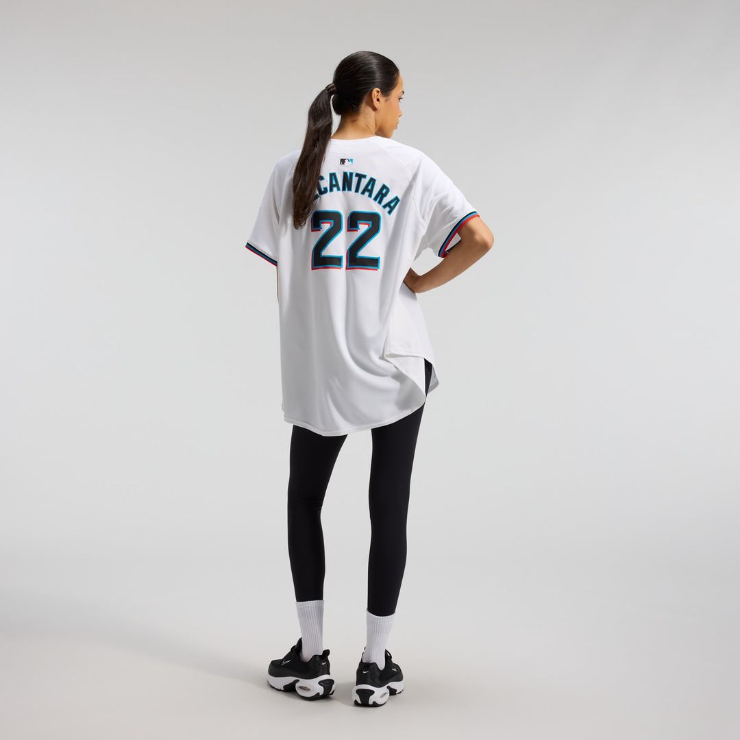Miami Marlins Sandy Alcantara Women's Home Limited Jersey | White