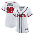 Atlanta Braves Spencer Strider Women's Home Replica Jersey | White