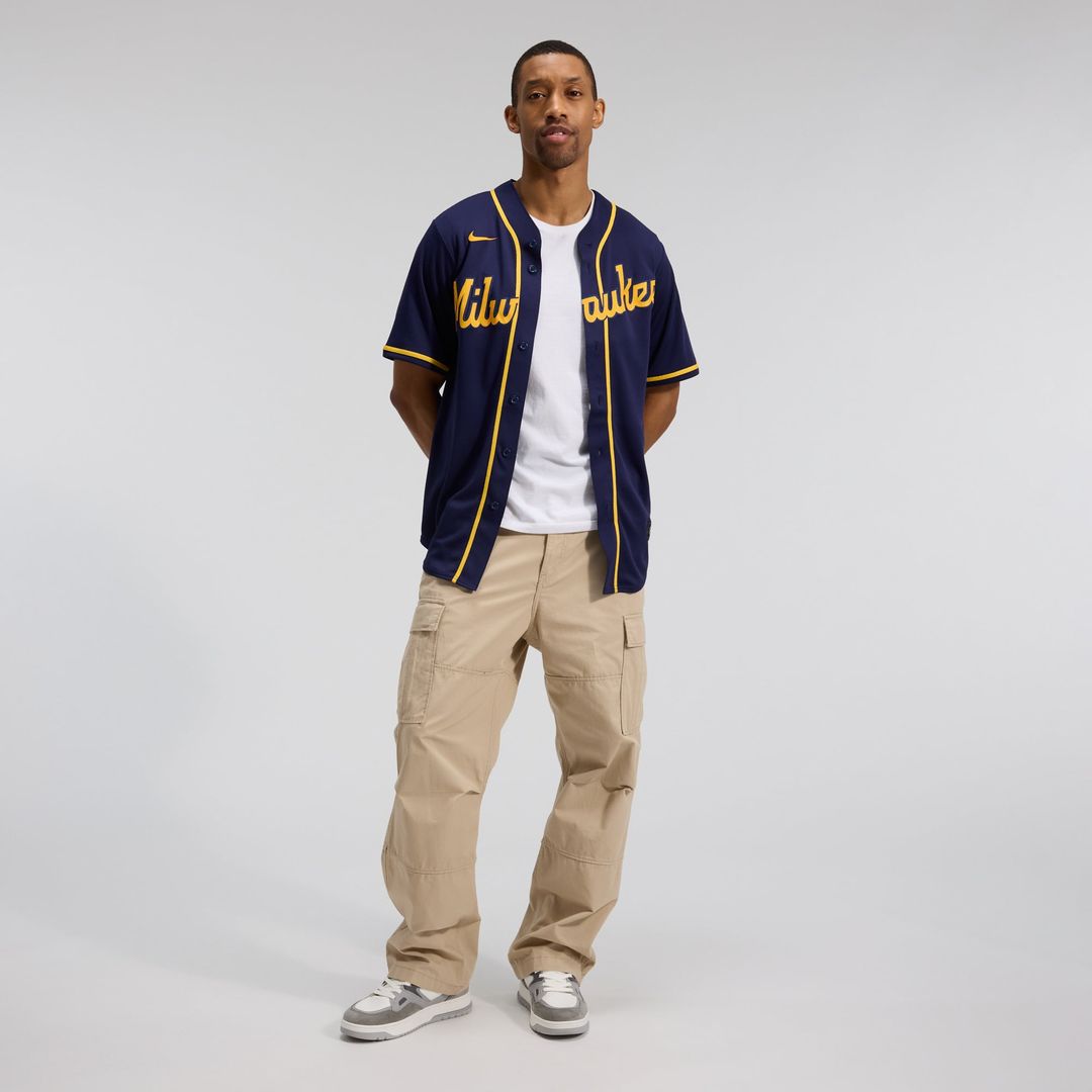 Milwaukee Brewers Home Replica Team Jersey | Cream