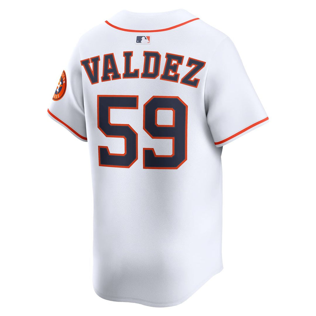 Houston Astros Framber Valdez Home Limited Jersey | White