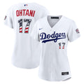 Los Angeles Dodgers Shohei Ohtani Women's USA 250 Fourth of July Home Stadium Jersey | White