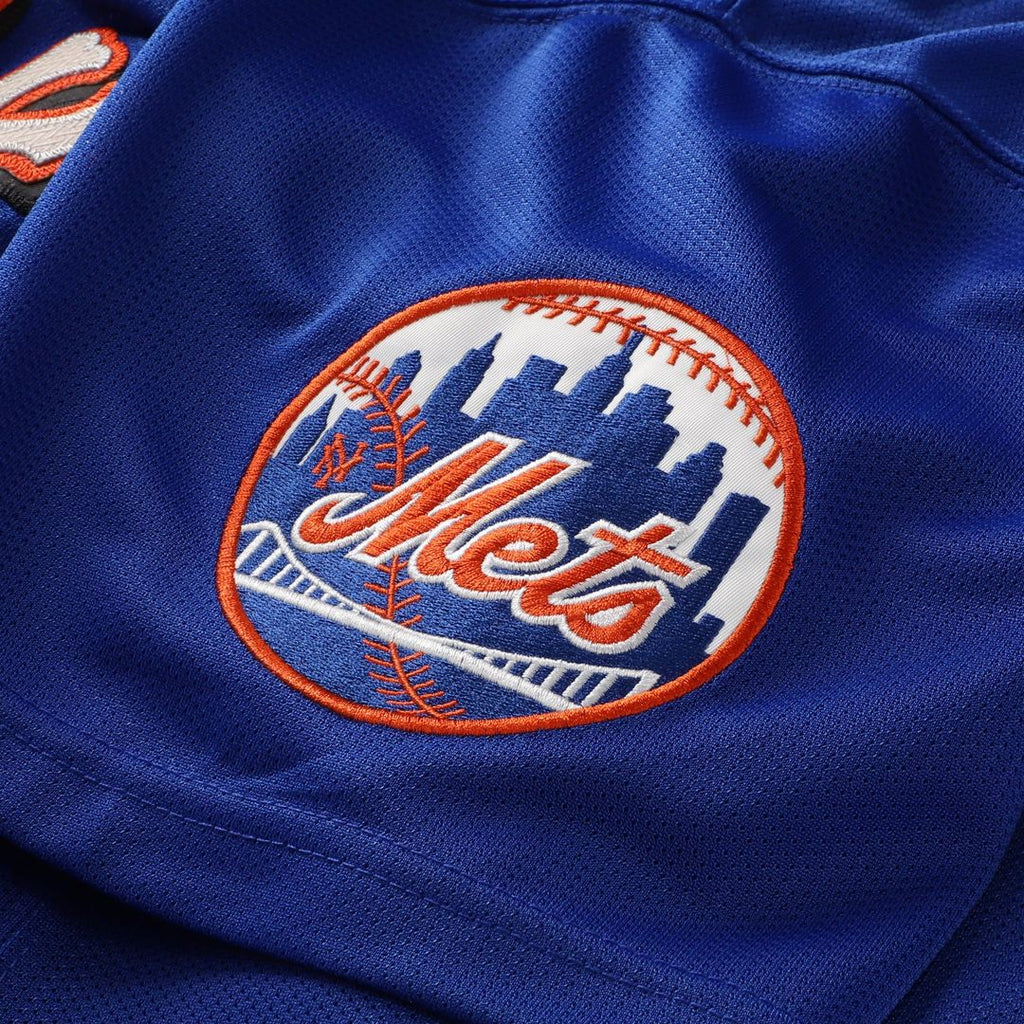 New York Mets Mike Piazza Cooperstown Mesh Batting Practice Button-Up Jersey | Orange