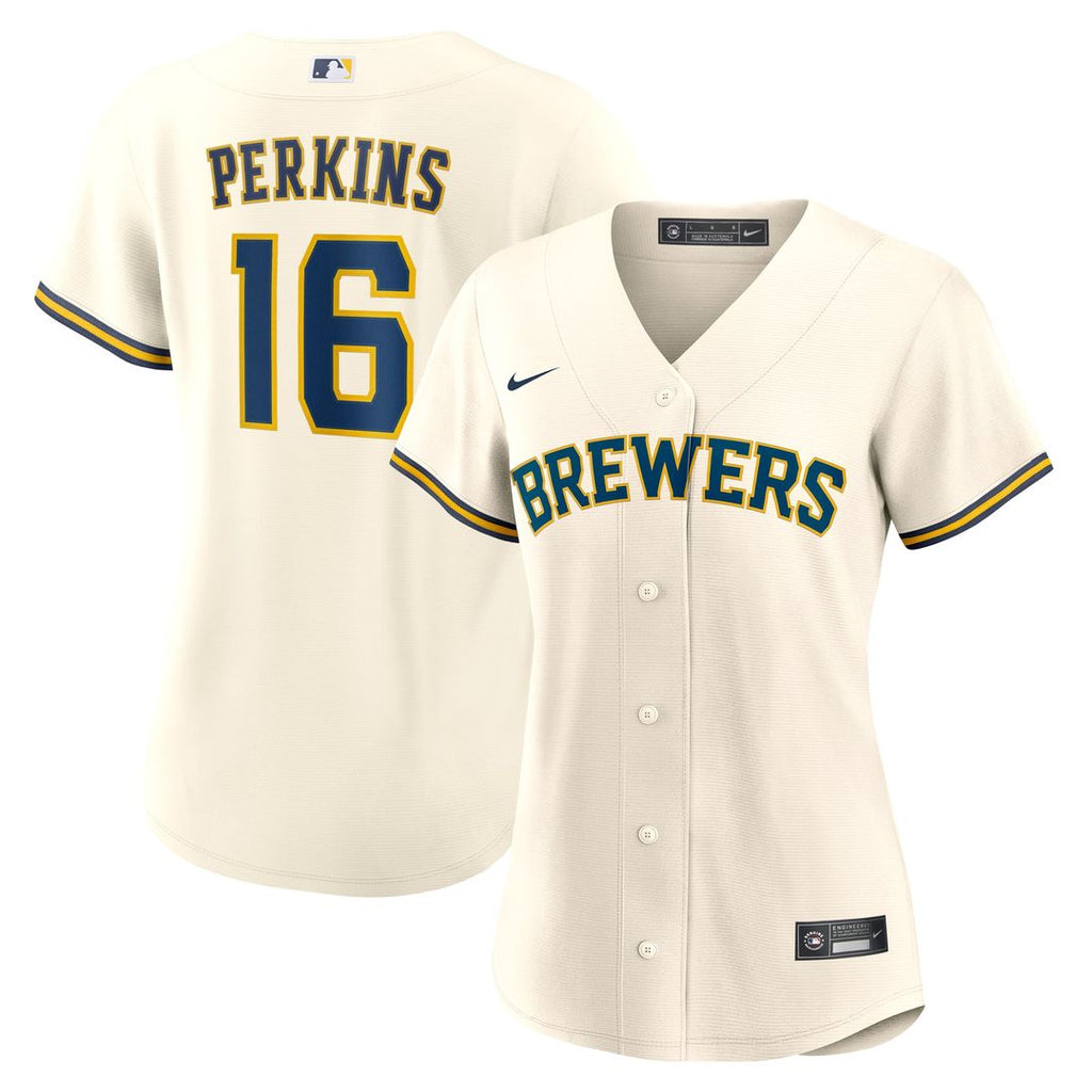 Milwaukee Brewers Blake Perkins Women's Home Replica Jersey | Cream