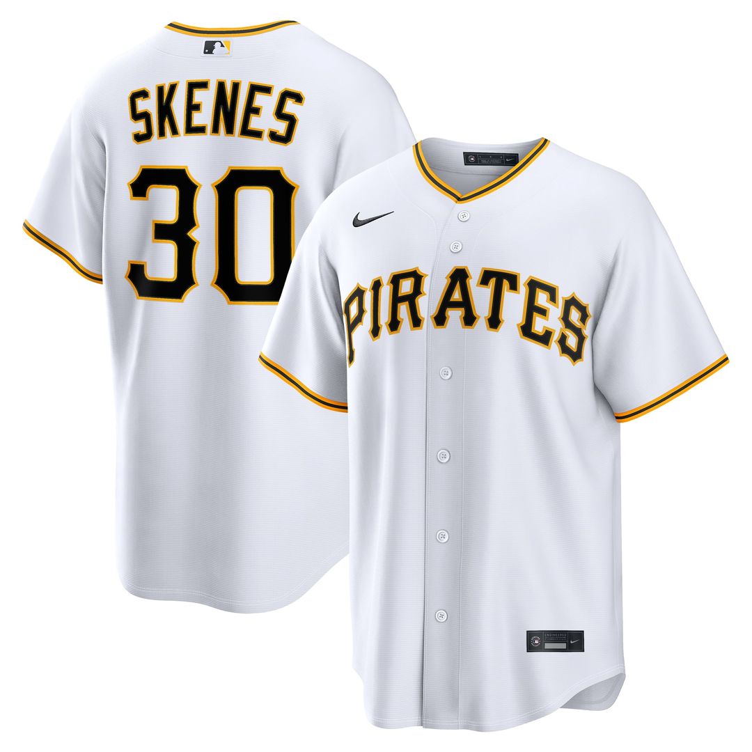 Pittsburgh Pirates Paul Skenes Home Replica Jersey | White
