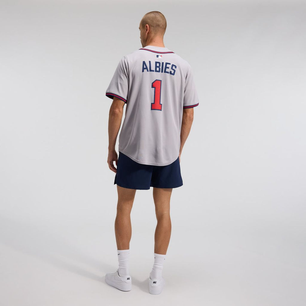 Atlanta Braves Ozzie Albies Road Limited Jersey | Gray