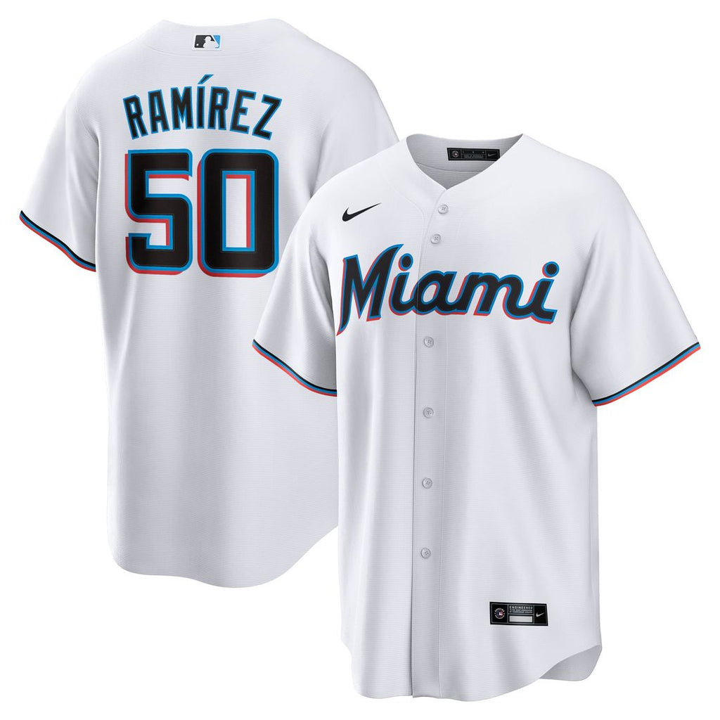 Miami Marlins Agustín Ramírez Home Replica Jersey | White