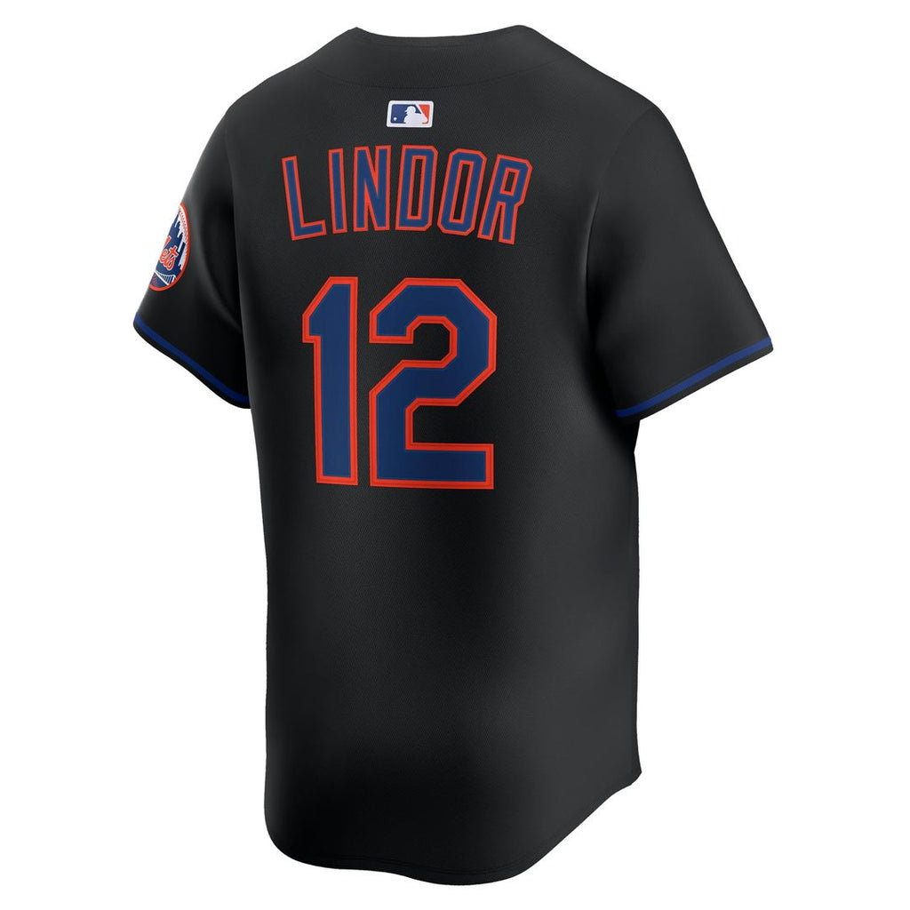 New York Mets Francisco Lindor Alternate Limited Jersey | Black