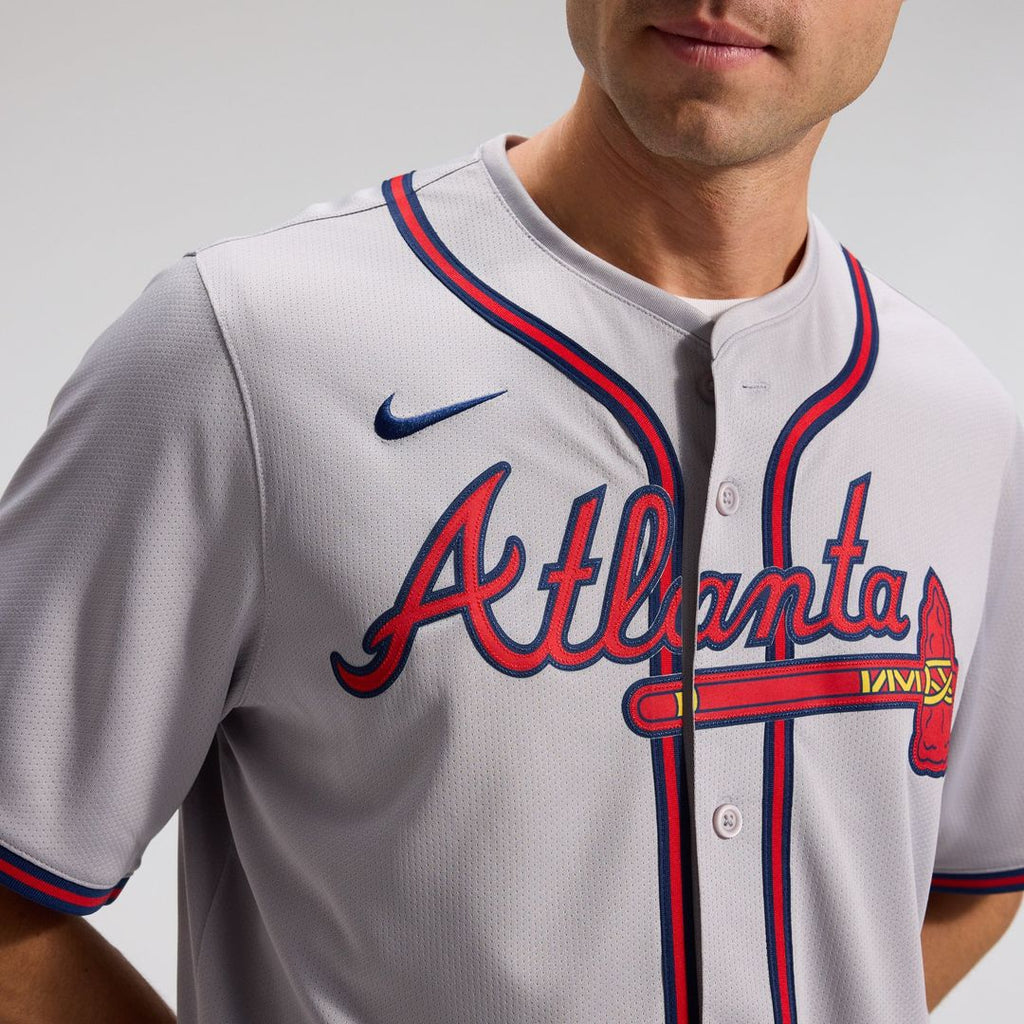 Atlanta Braves Ozzie Albies Road Limited Jersey | Gray