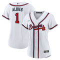 Atlanta Braves Ozzie Albies Women's Home Replica Jersey | White