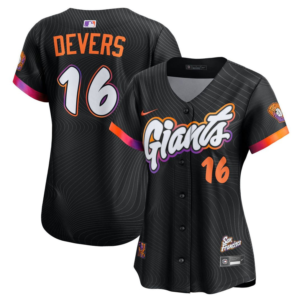San Francisco Giants Rafael Devers Women's 2025 City Connect Limited Jersey | Black