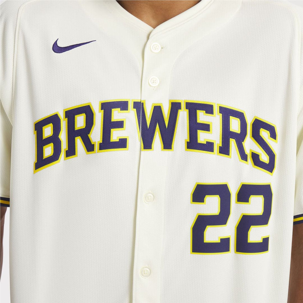 Milwaukee Brewers Christian Yelich Home Limited Jersey | Cream